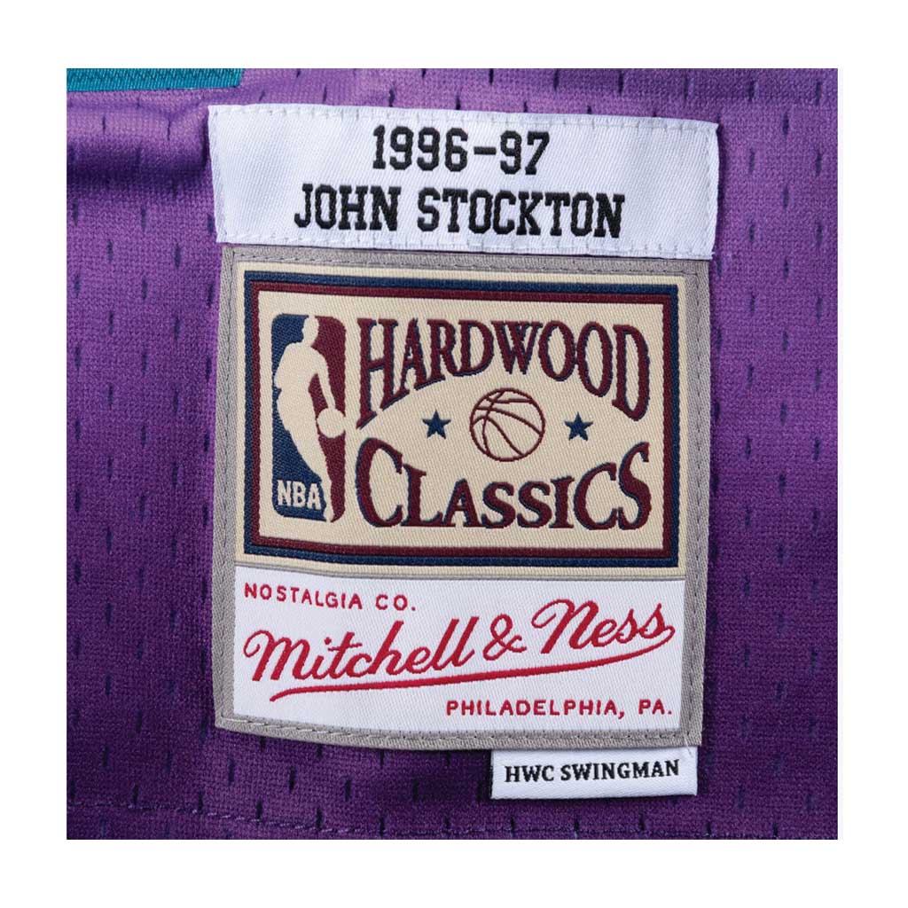 Mitchell & Ness John Stockton Purple Utah Jazz Hardwood Classics Swingman Jersey